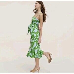 Kate Spade New York x Target Rose Linen Fit & Flare Midi Skirt 2 piece Set XXS